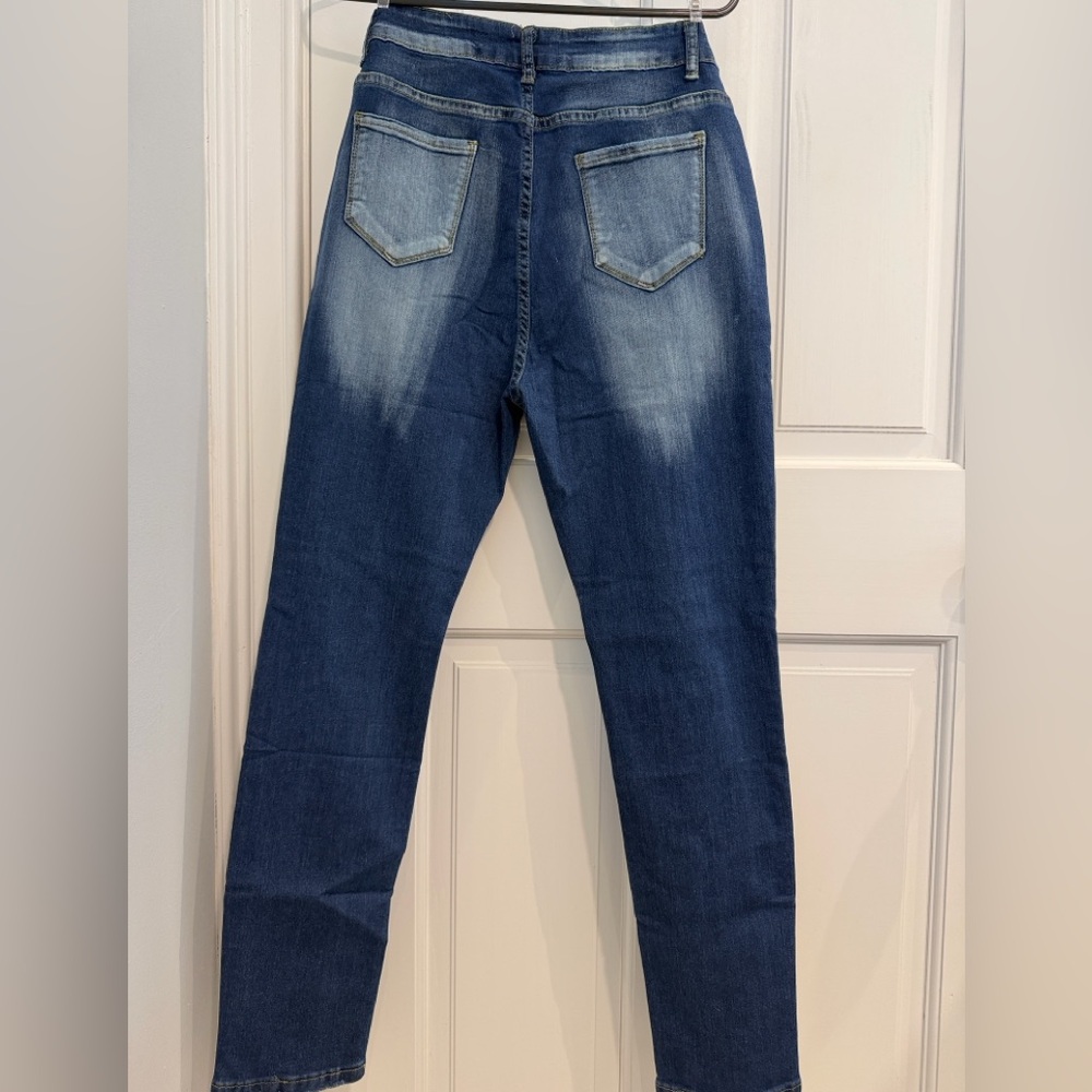 Boho Stretch Ripped Jeans - Picture 2 of 4
